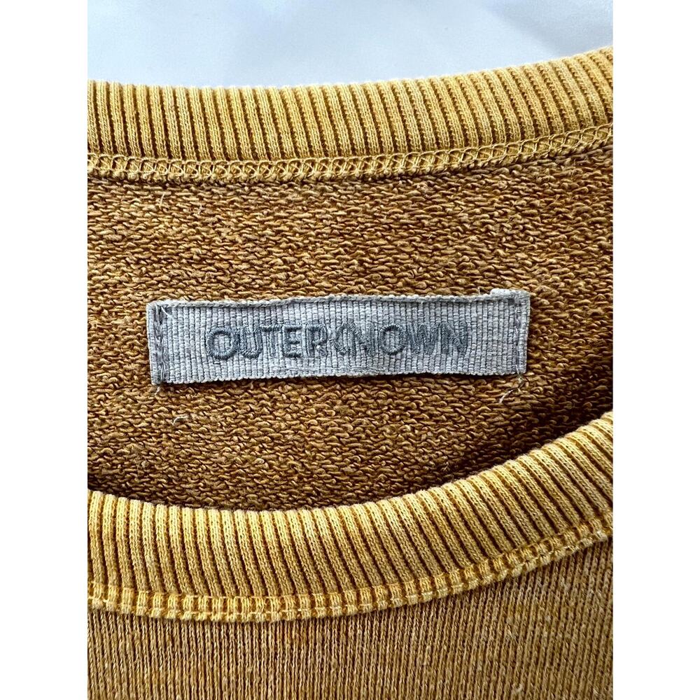 Outerknown Women's Yellow Solid Cotton Long Sleev… - image 3